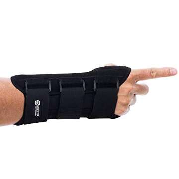 Copper Compression Night Time Wrist Brace - Copper Infused Carpal Tunnel Wrist Support Sleeve. Breat...
