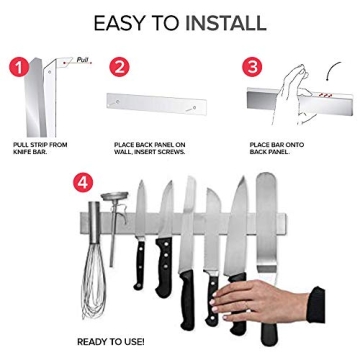 Modern 16 Inch Magnetic Knife Bar for Kitchen Organization