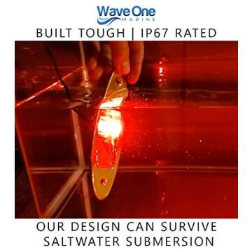 LED Shark Eye Boat Navigation Lights | Waterproof USCG 2NM | Stainless