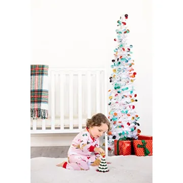 Pearhead Wooden Christmas Tree Stacking Toy for Kids