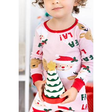 Pearhead Wooden Christmas Tree Stacking Toy for Kids