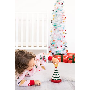 Pearhead Wooden Christmas Tree Stacking Toy for Kids
