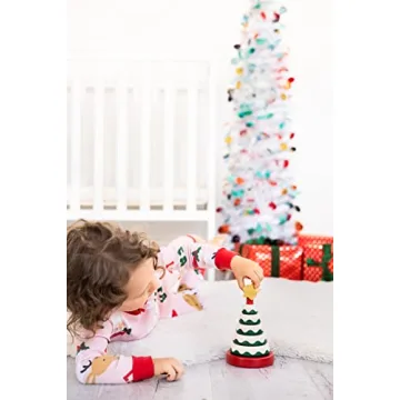 Pearhead Wooden Christmas Tree Stacking Toy for Kids