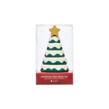 Pearhead Wooden Christmas Tree Stacking Toy for Kids