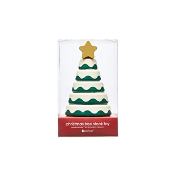 Pearhead Wooden Christmas Tree Stacking Toy for Kids