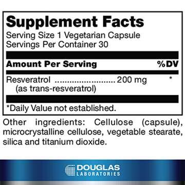 Douglas Laboratories Resveratrol | Antioxidant for Cardiovascular and Neurological Health | 30 Capsu...
