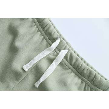 Owlivia Organic Cotton Baby Boy Girl 2-Pack Wiggle Pant Jogging Pant (Sage+Gray Melange, 3-6 Months)