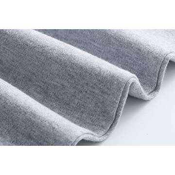 Owlivia Organic Cotton Baby Boy Girl 2-Pack Wiggle Pant Jogging Pant (Sage+Gray Melange, 3-6 Months)