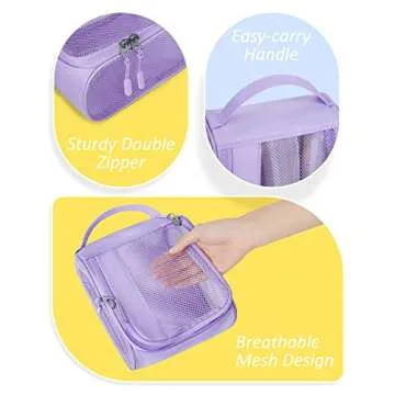 BAGSMART Keep Shape Packing Cubes, 7 Set Packing Cubes for Travel, Lightweight Travel Cubes for Packing, Suitcase Organizer Bags Set for Travel Essentials Very Peri