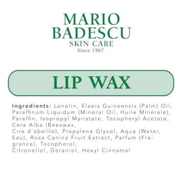 Mario Badescu Lip Wax, Lip Moisturizer with Antioxidants