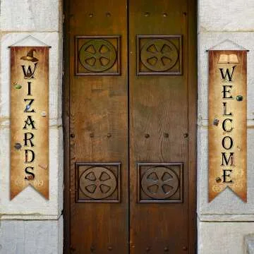 Wizard Porch Signs - Magical Door Decorations