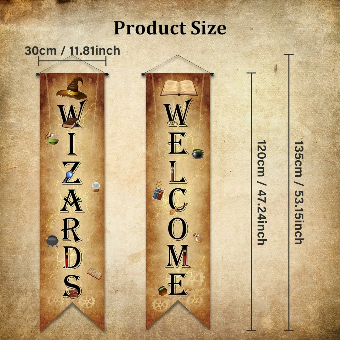 Wizard Porch Signs - Magical Door Decorations