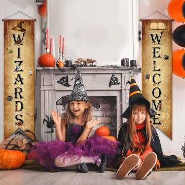 Wizard Porch Signs - Magical Door Decorations