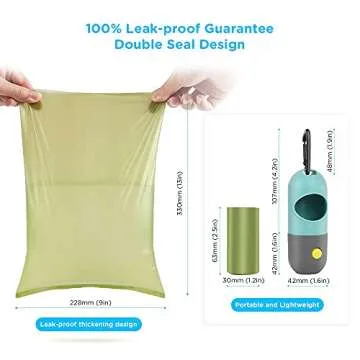 ABTOR Dog Poop Bag Dispenser with LED & Eco-Friendly Bags