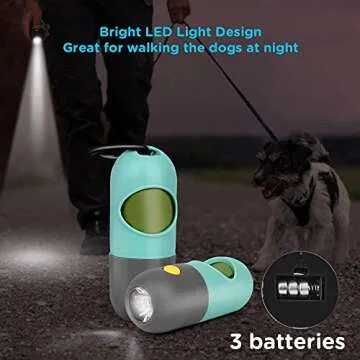 ABTOR Dog Poop Bag Dispenser with LED & Eco-Friendly Bags