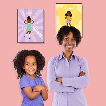 Motivational Black Girl Wall Decor - Inspire Young Minds