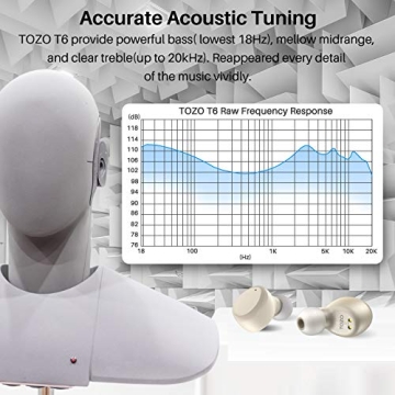 TOZO T6 True Wireless Earbuds Exceptional Sound & Comfort