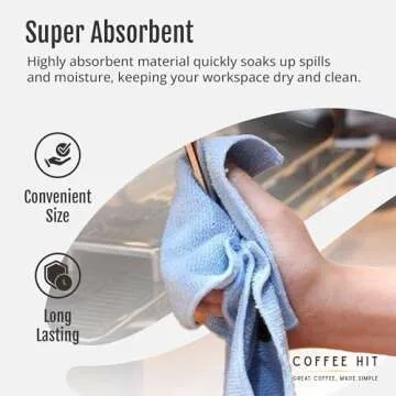 Rhinowares Barista Cloth Set for Coffee Lovers