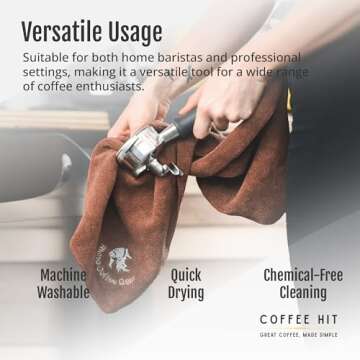 Rhinowares Barista Cloth Set for Coffee Lovers