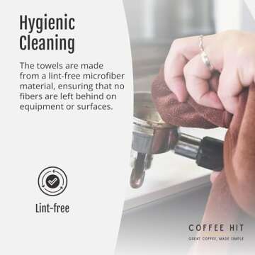 Rhinowares Barista Cloth Set for Coffee Lovers