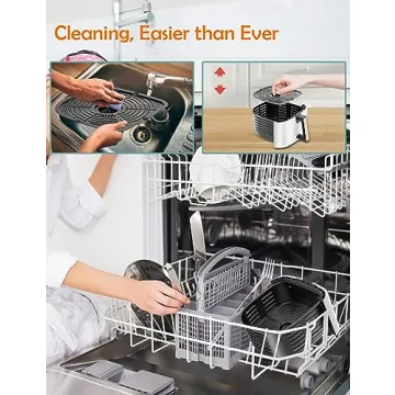 ALLCOOL 8QT Air Fryer 1700W with Touch Screen Exceptional Cooking