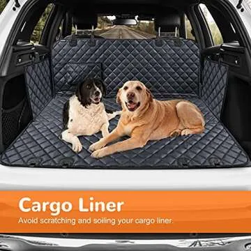 URPOWER Dog Car Seat Cover for Pets 100% Waterproof Hammock 600D Heavy Duty Scratch Proof Nonslip Durable Soft Back Seat Covers for Cars Trucks and SUVs