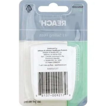 Reach Waxed Dental Floss | Effective Plaque Removal, Extra Wide Cleaning Surface | Shred Resistance & Tension, Slides Smoothly & Easily, PFAS FREE | Mint Flavored, 55 Yards, 1 Pack
