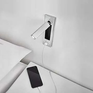 BRILLRAYDO 3W LED Spotlight with USB Charging Port