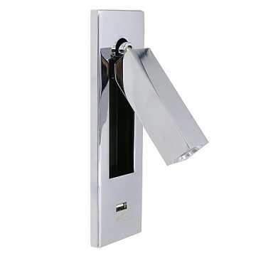 BRILLRAYDO 3W LED Spotlight with USB Charging Port