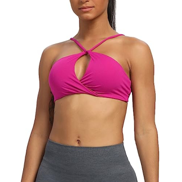 Aoxjox Women's Backless Sports Bra for Comfort and Style