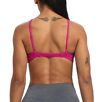 Aoxjox Women's Backless Sports Bra for Comfort and Style