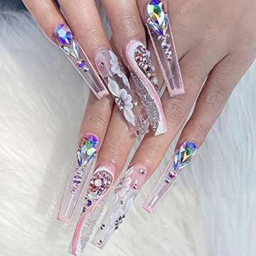 Nail Art AB Crystals Rhinestones - 3100pcs Nail Gems