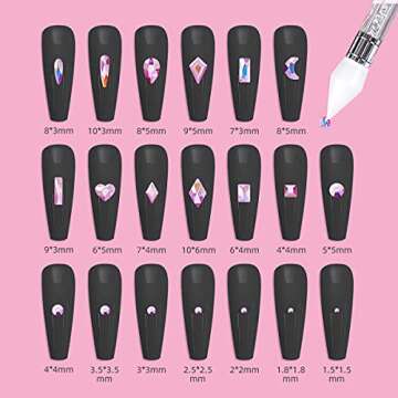 Nail Art AB Crystals Rhinestones - 3100pcs Nail Gems