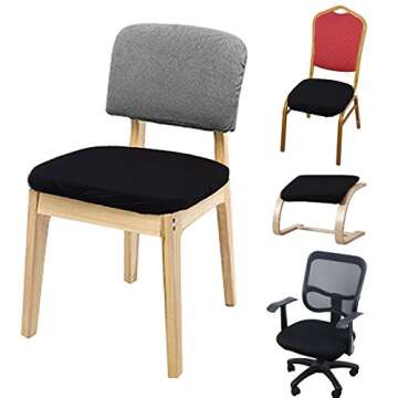 Voilamart Stretchable Dining Chair Covers - Pack of 4