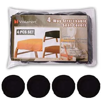 Voilamart Stretchable Dining Chair Covers - Pack of 4