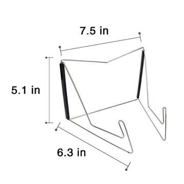 Textbook Stands,1PC Fold-n-Stow Metal Bookstand,Music Book Easel Display Holder,Adjustable Reading Stand,Small Book Rest for Kitchen Counertops,Bookrest for Hardcover Ipad,Cookbook,Recipe (1)