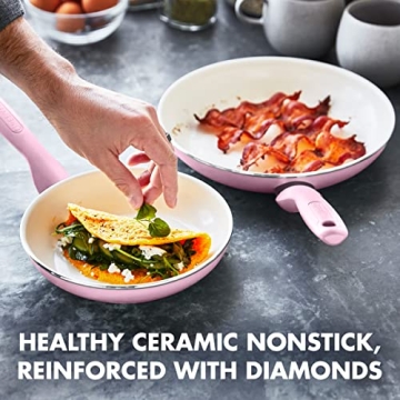GreenPan Rio 16 Piece Cookware Set - Nonstick, Pink
