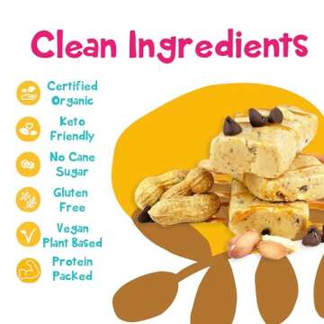 Organic Low Carb Bhu Foods Keto Bars with Only 1g Sugar