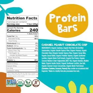 Organic Low Carb Bhu Foods Keto Bars with Only 1g Sugar