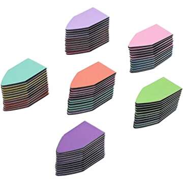 Bright Creations 72 Pack Rainbow Arrow Magnetic Bookmarks - Bulk Mini Magnet Page Clip Markers for Reading - 12 Colors (1 x 0.5 in)