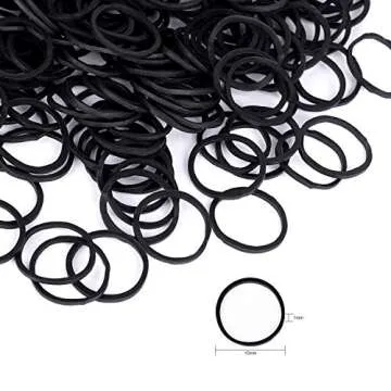 Durable HOYOLS Rubber Hair Bands for All Ages - 1000 pcs