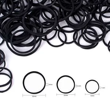 Durable HOYOLS Rubber Hair Bands for All Ages - 1000 pcs