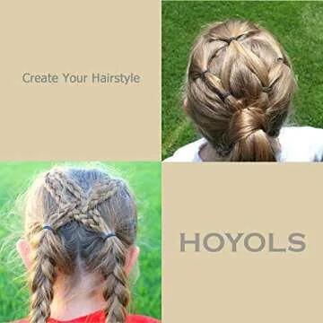 Durable HOYOLS Rubber Hair Bands for All Ages - 1000 pcs