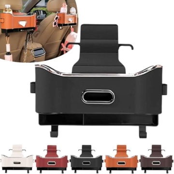 Carstyles Seat Back Bag, Multifunctional Car Seat Back Storage Box, Car Seat Tissue Box and Storage ...