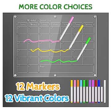Magnetic Calendar for Fridge - 3-in-1 Reusable Planner