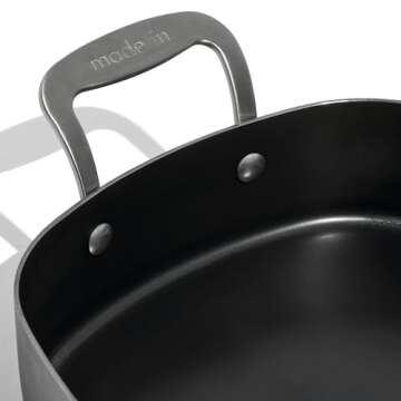 Made In Cookware Blue Carbon Steel Roasting Pan – Perfect for Homemade Roasts and More