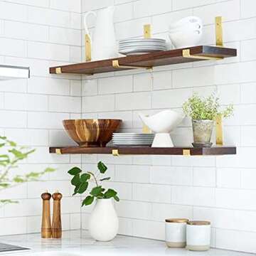 12 Inch Heavy Duty Shelf Brackets for Floating Shelves