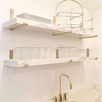 12 Inch Heavy Duty Shelf Brackets for Floating Shelves