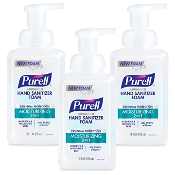 Purell Advanced Moisturizing Foam Hand Sanitizer 10 oz - Pack of 3