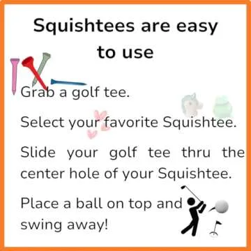 Squishtees Golf Tee Variety Pack - Fun Foam Golf Tees